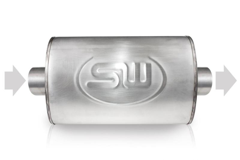 Stainless Works 2.5in ID CENTER INLET/ 2.5in OD CENTER OUTLET 4inX8in TM4S25C25C