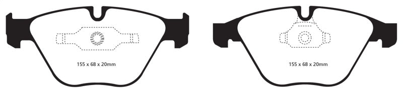 EBC 11+ BMW Z4 3.0 Twin Turbo iS (E89) Greenstuff Front Brake Pads - GTR Auto