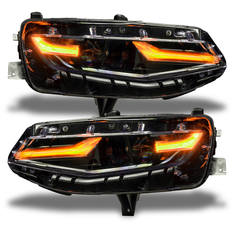 Oracle 19-21 Chevy Camaro LS/LT RGB+A Headlight DRL  Kit - ColorSHIFT w/ RF Controller