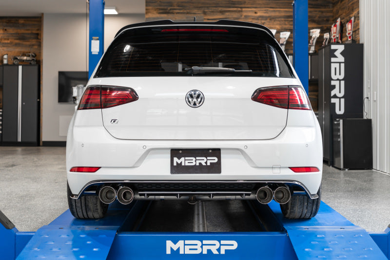 MBRP 15-19 VW Golf R 3in Cat Back Single Exit Exhaust Pro Series w/ Valve Delete - T304 - GTR Auto