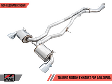 Load image into Gallery viewer, AWE Tuning 2020 Toyota Supra A90 Non-Resonated Touring Edition Exhaust - 5in Chrome Silver Tips