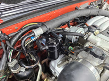 Load image into Gallery viewer, J&amp;L 86-93 Ford Mustang 5.0 302 Passenger Side Oil Separator 3.0 - Black Anodized - GTR Auto