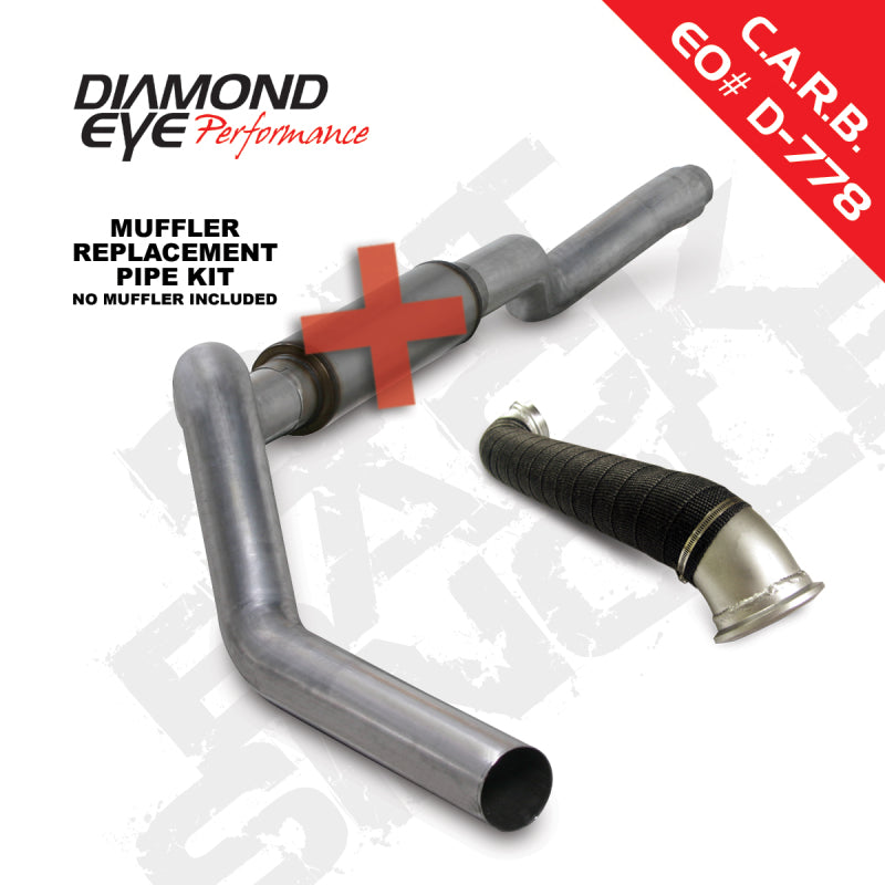 Diamond Eye KIT 5in Catback MRP Single w/ TDP AL 06-07 Chevy/GMC 6.6L Duramax 2500/3500 - GTR Auto