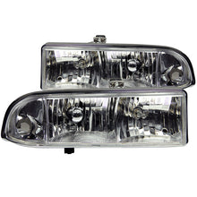 Load image into Gallery viewer, ANZO 1998-2005 Chevrolet S-10 Crystal Headlights Chrome - GTR Auto