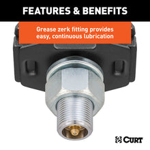 Load image into Gallery viewer, Curt 2.5in Cushion Hitch Trailer Ball w/ 1in Diameter Hole (Rated for 7500lbs)