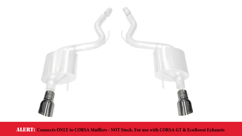 Corsa 2015-2025 Ford Mustang GT 3.0in Inlet / 4.5in Outlet Polished Tip Kit (For Corsa Exhaust Only) - GTR Auto