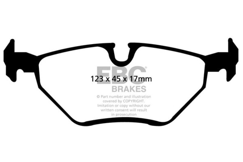 EBC 99-02 BMW Z3 2.5 Greenstuff Rear Brake Pads - GTR Auto