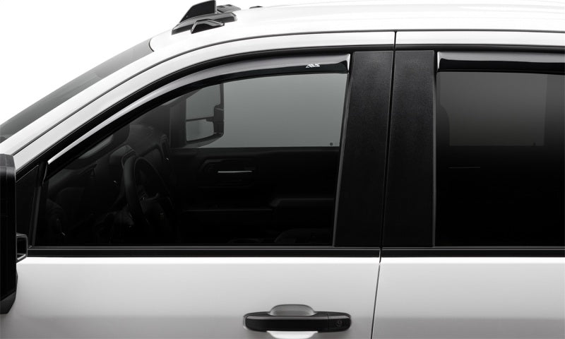 AVS 17-18 Ford F-250 Super Duty Supercrew Ventvisor Front & Rear Window Deflectors 4pc - Smoke - GTR Auto