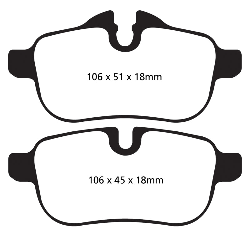 EBC 09+ BMW Z4 3.0 (E89) Greenstuff Rear Brake Pads - GTR Auto