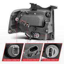 Load image into Gallery viewer, ANZO 2007-2014 Ford Expedition Projector Headlights w/ Halo Black - GTR Auto