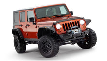 Load image into Gallery viewer, Bushwacker 07-18 Jeep Wrangler Unlimited Flat Style Flares 4pc 4-Door Sport Utility Only - Black - GTR Auto