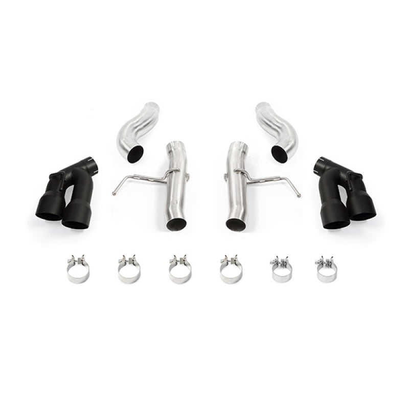Mishimoto 2016+ Chevrolet Camaro 2.0T Quad-Tip Race Axle-Back Exhaust w/ Black Tips - GTR Auto