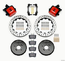Load image into Gallery viewer, Wilwood Combination Parking Brake Rear Kit 12.88in Drilled Red Honda S2000 - GTR Auto