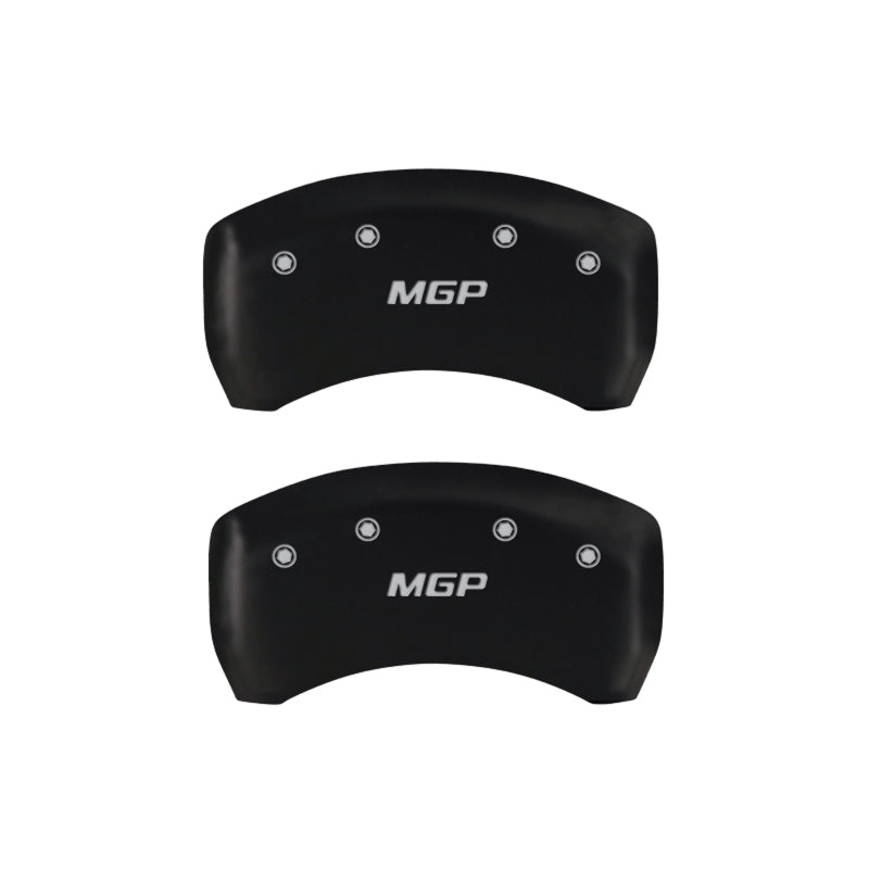 MGP 4 Caliper Covers Engraved Front & Rear MGP Red finish silver ch - GTR Auto