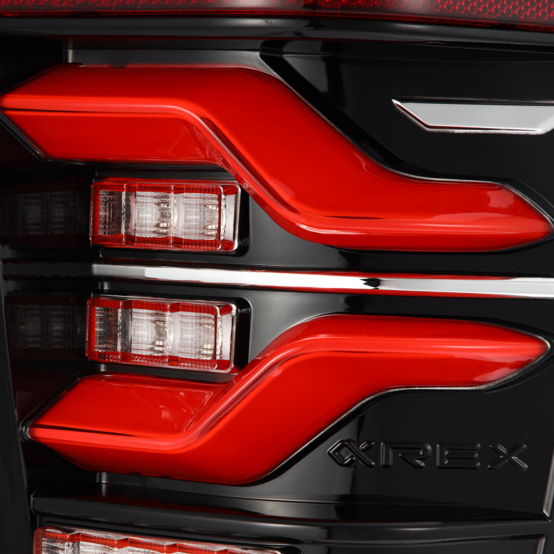 AlphaRex 16-21 Toyota Tacoma LUXX LED Taillights Blk/Red w/Activ Light/Seq Signal - GTR Auto