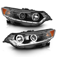Load image into Gallery viewer, ANZO 2009-2012 Acura TSX Projector Headlights w/ Halo Black (CCFL) (HID Compatible) - GTR Auto