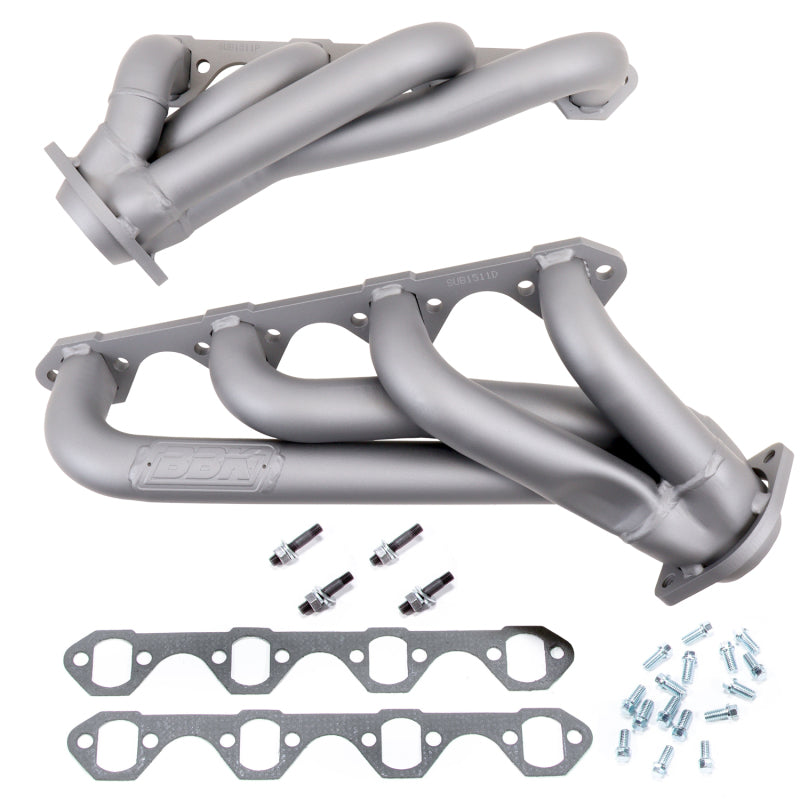 BBK 79-93 Mustang 351 Swap Shorty Unequal Length Exhaust Headers - 1-5/8 Titanium Ceramic - GTR Auto