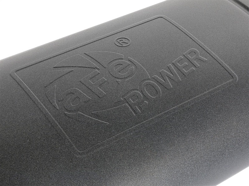 aFe MACH Force-Xp 409 SS Muffler w/ Black Finish 3in Center/Offset 22in L x 11in x 5in - Oval Body - GTR Auto