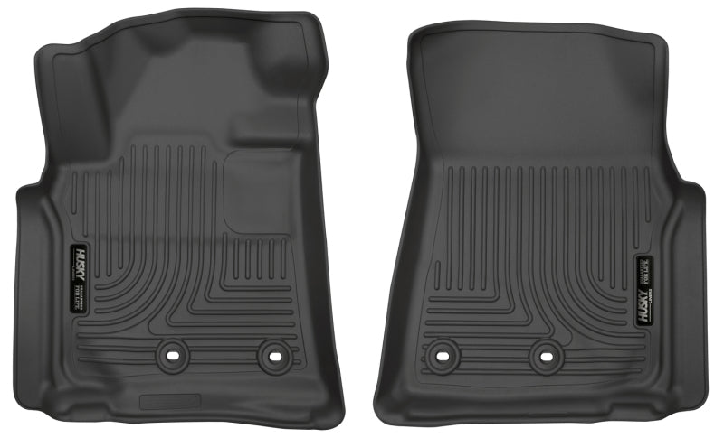 Husky Liners 13-16 Lexus LX570 / 13-16 Toyota Land Cruiser Weatherbeater Black Front Floor Liners - GTR Auto