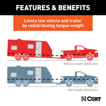 Load image into Gallery viewer, Curt TruTrack Trunnion Bar Weight Distribution System (10000-15000lbs 35-9/16in Bars)