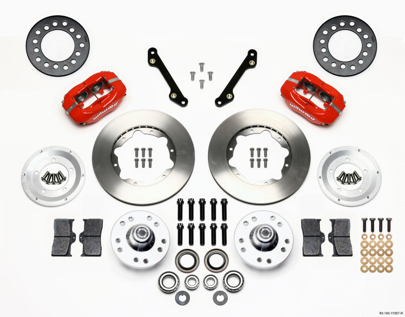 Wilwood Forged Dynalite Front Kit 11.00in Red 70-78 Camaro - GTR Auto