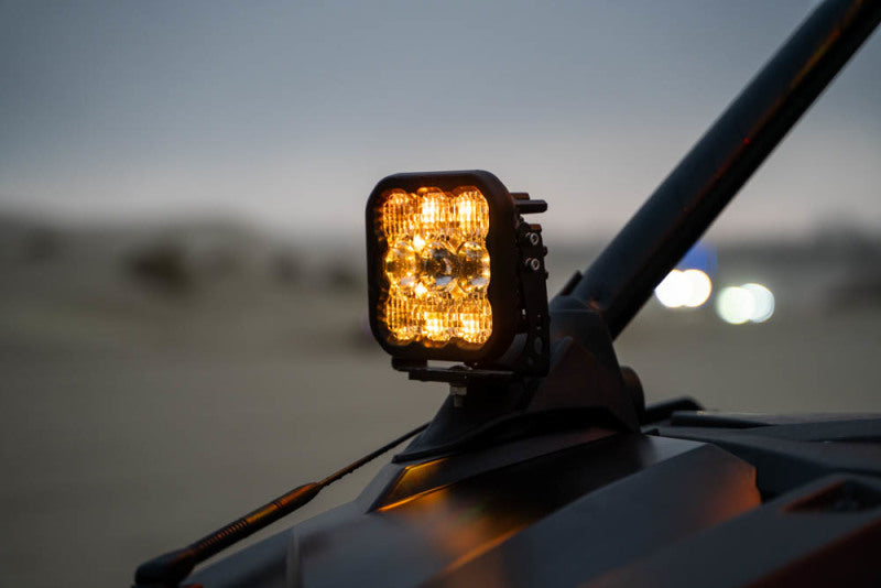 Diode Dynamics 20-Present Polaris RZR A-Pillar LED Pod Kit SS5 Sport - White Combo DD7639