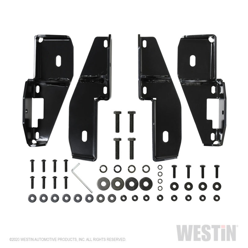 Westin 2020 Jeep Gladiator Platinum 4 Oval Nerf Step Bars - Black - GTR Auto