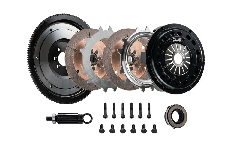 DKM Clutch VW Corrado/Golf/GTI (1.8T) Ceramic Twin Disc MR Clutch w/Flywheel (650 ft/lbs Torque) - GTR Auto