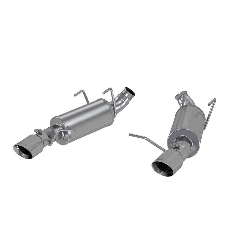 MBRP 11-14 Ford Mustang V6 3in. Dual Muffler Axle Back Split Rear Exhaust System AL - GTR Auto