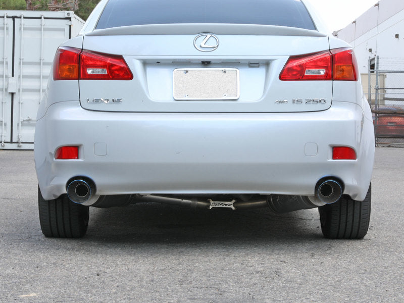 aFe POWER Takeda 06-13 Lexus IS250/IS350 SS Axle-Back Exhaust w/ Blue Flame Tips - GTR Auto