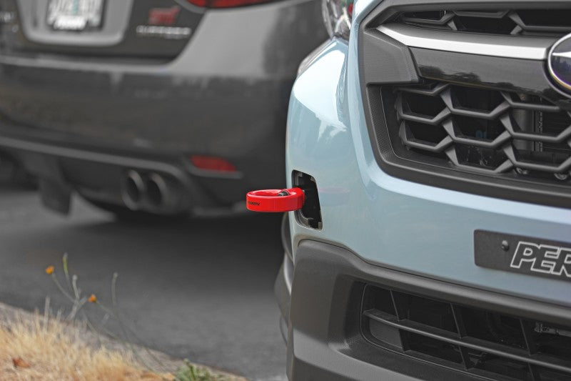 PERRIN 22-25 Subaru WRX / 18-23 Crosstrek / 20-25 OBXT / 17-23 Impreza Tow Hook Kit (Front) - Red - GTR Auto
