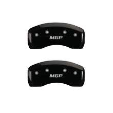 Load image into Gallery viewer, MGP 4 Caliper Covers Engraved Front &amp; Rear MGP Black finish silver ch - GTR Auto