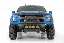 Load image into Gallery viewer, Addictive Desert Designs 17-20 Ford F-150 Raptor Bomber Front Bumper w/ 4 Rigid 360 6in Round Mounts - GTR Auto