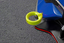 Load image into Gallery viewer, PERRIN 17-21 Honda Civic Si/Type R/Touring/Hatchback Tow Hook Kit Rear - Neon Yellow