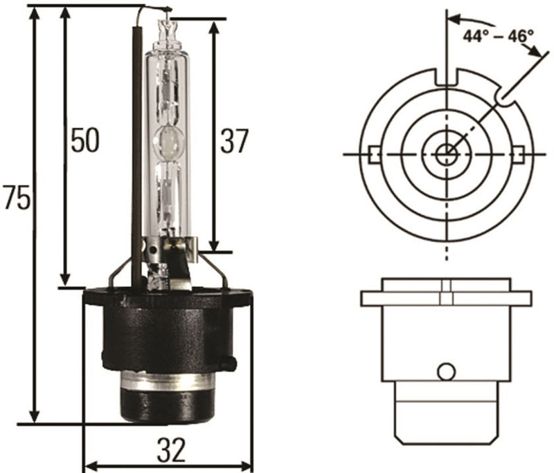 Hella D2S 35W High Intensity Discharge Capsule - GTR Auto