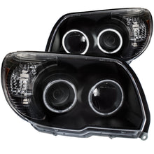 Load image into Gallery viewer, ANZO 2006-2009 Toyota 4Runner Projector Headlights w/ Halo Black - GTR Auto