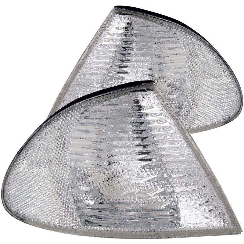 ANZO Corner Lights 1999-2001 BMW 3 Series E46 Euro Corner Lights Chrome - GTR Auto