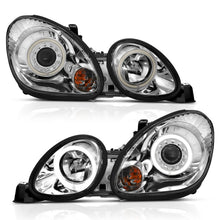 Load image into Gallery viewer, ANZO 1998-2005 Lexus Gs300 Projector Headlights w/ Halo Chrome - GTR Auto