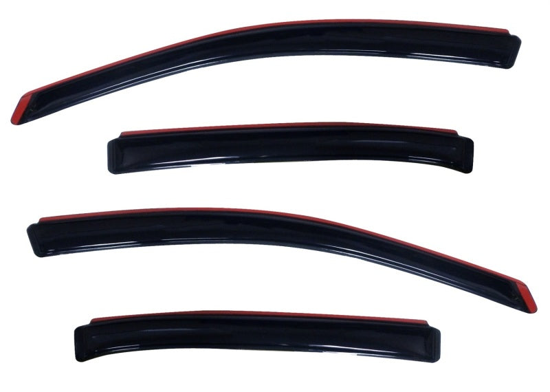 AVS 10-18 Ford Taurus Ventvisor In-Channel Front & Rear Window Deflectors 4pc - Smoke - GTR Auto