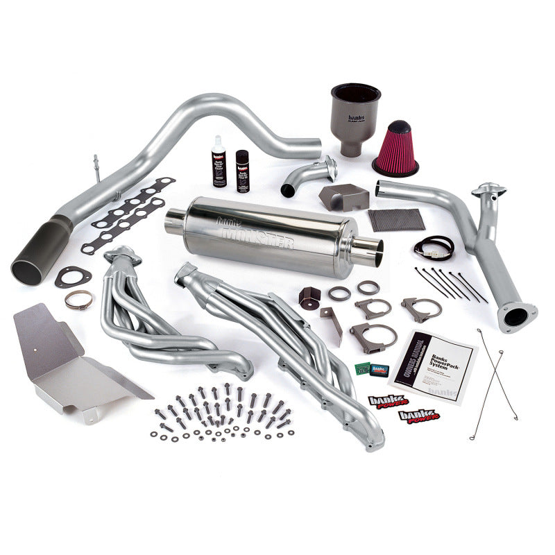 Banks Power 99-04 Ford 6.8L Truck EGR-Late Cat PowerPack System - SS Single Exhaust w/ Black Tip - GTR Auto