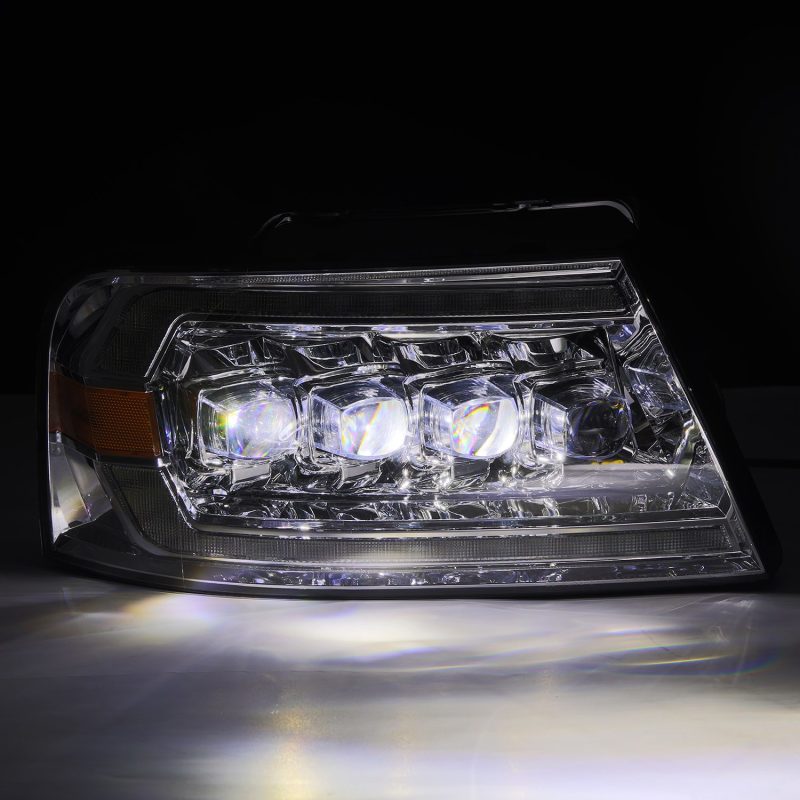 AlphaRex 04-08 Ford F150 / 06-08 Lincoln Mark LT NOVA LED Proj Headlights Chrome w/Activ Light/Seq - GTR Auto