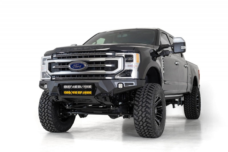 Addictive Desert Designs 17-20 Ford Super Duty Bomber Front Bumper w/ Mounts For 20in Light Bars - GTR Auto