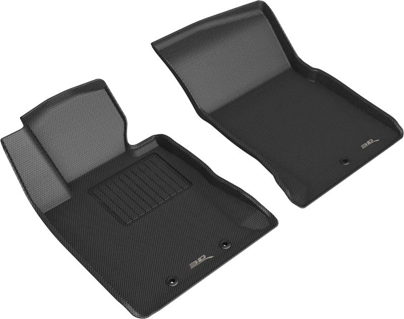 3D MAXpider 2012-2016 Hyundai Genesis Kagu 1st Row Floormat - Black - GTR Auto