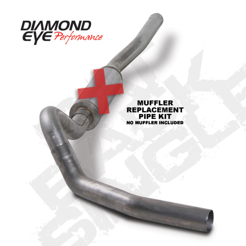 Diamond Eye KIT 4in Catback Single MFLR RPLCMENT PIPE SS CHEVY/GMC 6.6L 2500/3500 2006-2007.5 - GTR Auto