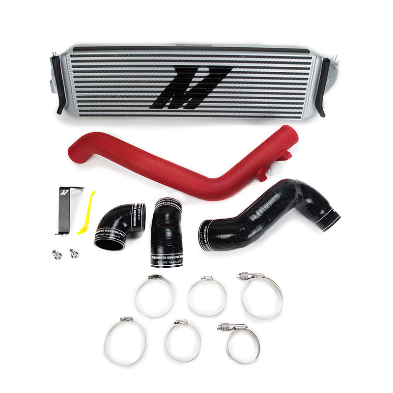 Mishimoto 2017+ Honda Civic Type R Intercooler Kit - Silver Intercooler Red Piping - GTR Auto