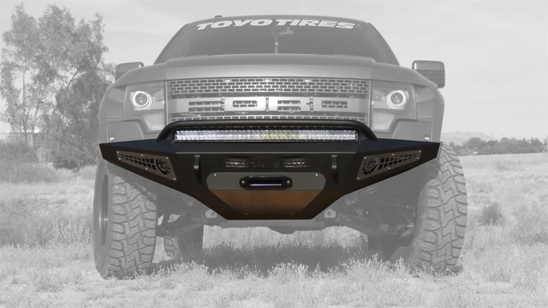 Addictive Desert Designs 10-14 Ford F-150 Raptor HoneyBadger Front Bumper w/ Winch Mount - GTR Auto