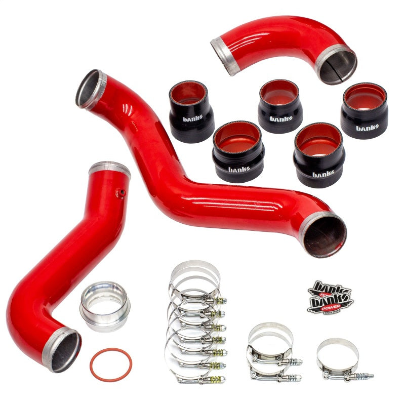 Banks Power 17-19 Chevy/GMC 2500HD/3500HD Diesel 6.6L Boost Tube Upgrade Kit - Red - GTR Auto