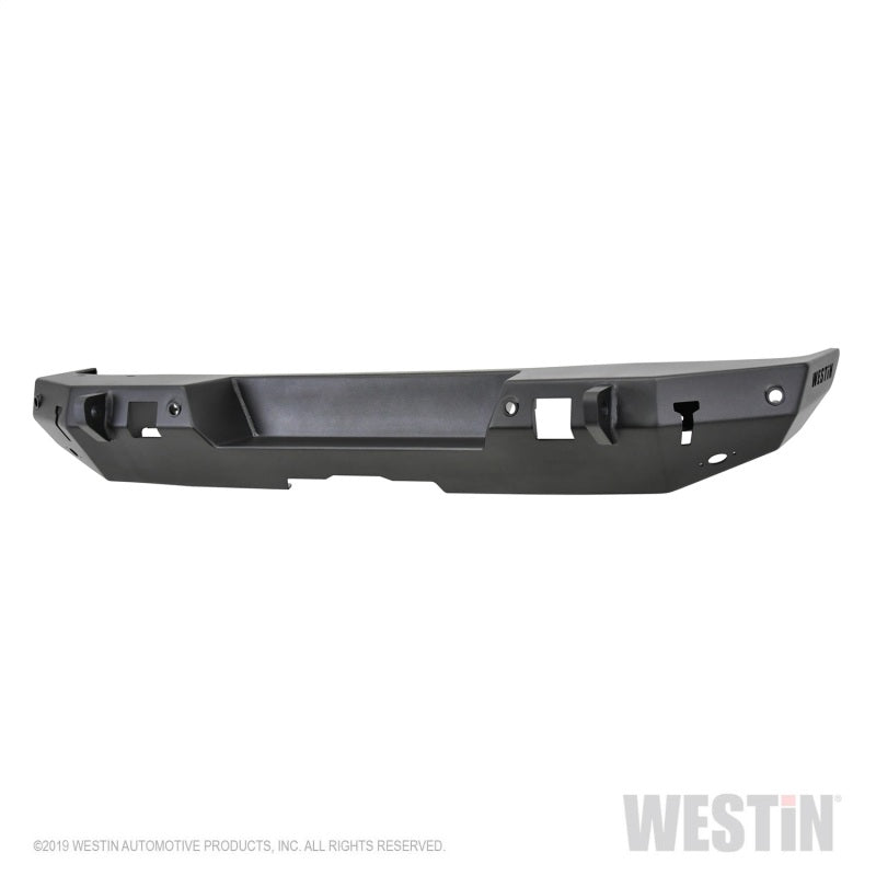 Westin 18-19 Jeep Wrangler JL WJ2 Rear Bumper w/  Sensors (Excl. Wrangler JK) - Textured Black - GTR Auto
