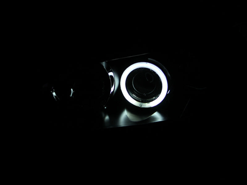 ANZO 2004-2008 Mazda 3 Projector Headlights w/ Halo Black (CCFL) - GTR Auto