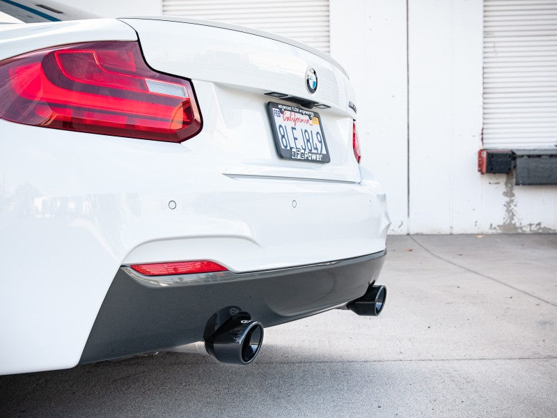 aFe MACHForce XP 3in to 2.5in 304 SS Axle-Back Exhaust w/ Black Tips 14-16 BMW M235i - GTR Auto